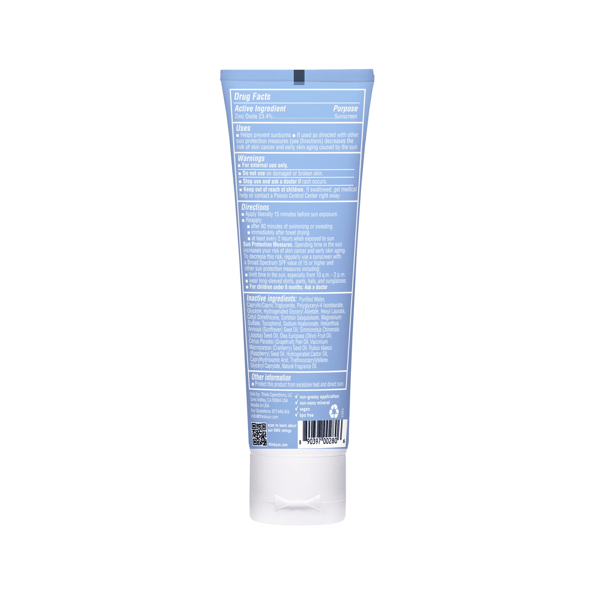 Think - Think Sport SPF 50 Sunscreen (3oz), EWG Rated - Little Stars Toy Store & PlayhouseThink
