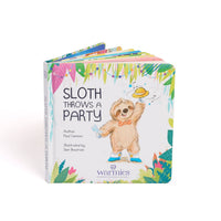 Warmies - Sloth Throws a Party Board Book - Little Stars Toy Store & PlayhouseWarmies